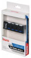 Хаб (разветвитель) Buro BU-HUB4-U3.0-L, черный