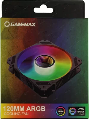 Вентилятор GameMax FN-12Rainbow-C9-Infinity (3пин 120x120x25mm 28.8дБ 1200об/мин)