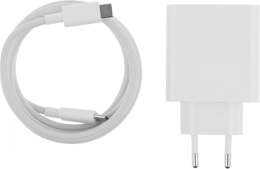 Сетевое зарядное устройство Xiaomi 67W GaN Charger 2C1A EU,  USB-A,  2xUSB-C, 67Вт, 6.1A, белый [bhr7493eu]