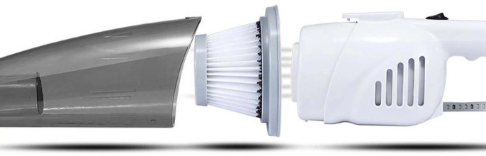 Пылесос ручной Deerma DX118C 600Вт белый/серый