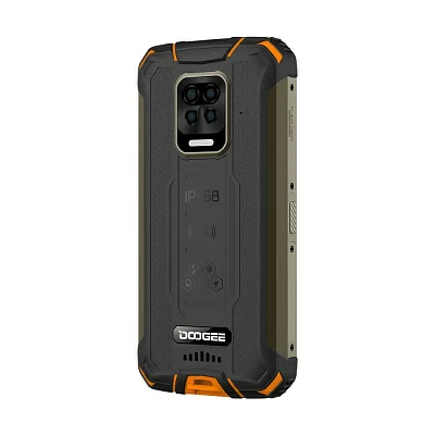 Смартфон Doogee Doogee S35 Fire Orange, 5.71” 720 x 1520 пикселей, 4 x Cortex - A53 1.8 ГГц+4 x Cortex -A73 1.5 ГГЦ, 8 Core, 4GB RAM, 64GB, up to 256GB flash, 16 МП+8МП+ 8 МП + 2 МП/16Mpix, 2 Sim, 2G, 3G, LTE, BT, Wi-Fi, NFC, GPS, Type-C, 10050 мА·ч, Andr