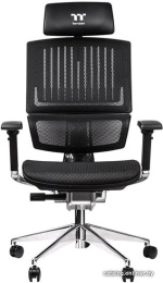 Офисное кресло Thermaltake Cyberchair E500 Black GGC-EG5-BBLFDM-01 для руководителя, механизм мультиблок, максимальная нагрузка 150 кг