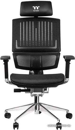 Офисное кресло Thermaltake Cyberchair E500 Black GGC-EG5-BBLFDM-01 для руководителя, механизм мультиблок, максимальная нагрузка 150 кг
