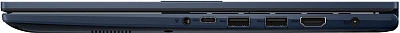 Ноутбук Asus Vivobook 15 X1504ZA-BQ1144 Core i3 1215U 16Gb SSD512Gb Intel UHD Graphics 15.6" IPS FHD (1920x1080) noOS blue WiFi BT Cam (90NB1021-M01NY0)