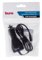 Автомобильное зарядное устройство Buro XCJ-048-EM-1A,  microUSB, 5Вт, 1A, черный
