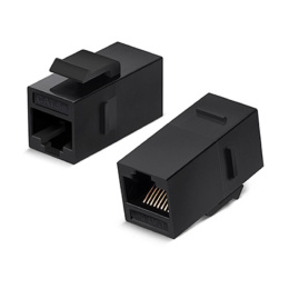 Адаптер Cabeus CA-KJ-8P8C-C5E проходн. Keystone RJ45 1 кат.5E UTP бронз. черн.
