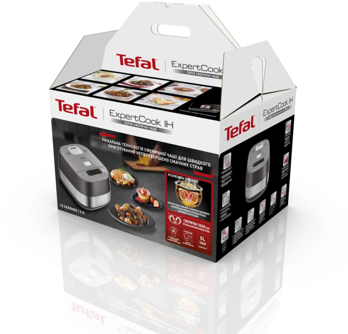 Мультиварка Tefal RK802B32 5л 1200Вт серый 7211003861