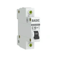 Автоматический выключатель EKF 1P 10А C 4,5кА ВА 47-29 Basic mcb4729-1-10C
