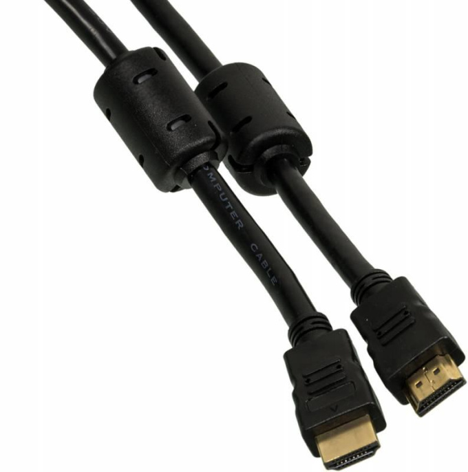 Кабель соединительный аудио-видео NingBo HDMI-5M-MG,  HDMI (m) -  HDMI (m),  ver 1.4,  5м, GOLD,  ф/фильтр,  черный [hdmi-5m-mg(ver1.4)bl]