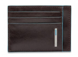 Чехол для кредитных карт Piquadro Blue Square PP2762B2R/MO коричневый натур.кожа