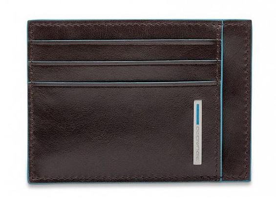 Чехол для кредитных карт Piquadro Blue Square PP2762B2R/MO коричневый натур.кожа
