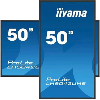Панель Iiyama 50" LH5042UHS-B3 черный VA LED 16:9 DVI HDMI M/M матовая 500cd 178гр/178гр 3840x2160 D-Sub DisplayPort Ultra HD USB 14.8кг