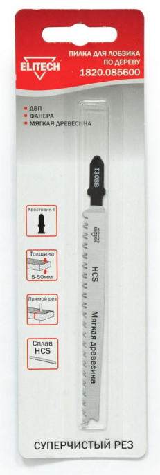 Полотно Elitech 1820.085600, по дереву, 1шт