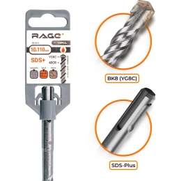 Бур по бетону (10x110 мм; SDS-plus) RAGE by VIRA 561011