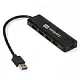 USB-Хаб (концентратор) ExeGate DUB-4P/1 EX293980RUS (кабель-адаптер USB3.0 -- 4xUSB3.0, Plug&Play, черный)