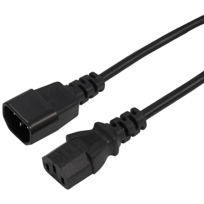 Rexant 04-2721 Шнур сетевой IEC 320 C13 – IEC 320 C14 3x0,75мм?, длина 0,6м