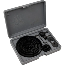 Набор коронок по дереву 16 предметов, 19, 22, 29, 32, 38, 44, 51, 67, 76, 89, 102, 127 мм TORGWIN T634358