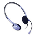 Гарнитура Genius HS-02B, 2х mini jack 3.5mm, регулятор громкости на проводе
