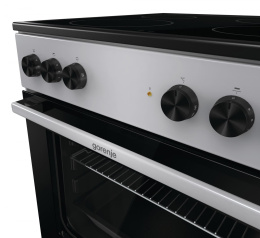 Электрическая плита Gorenje GEC6A11SG,  стеклокерамика,  без крышки,  серый