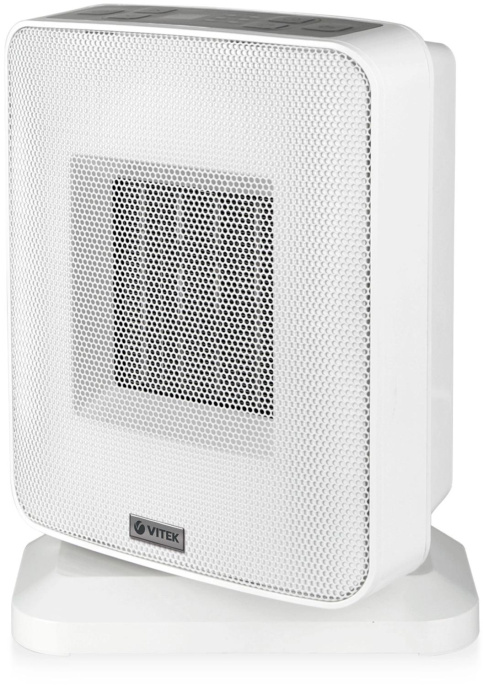 Тепловентилятор керамический Vitek VT-2066,  1500Вт,  с термостатом, 2 режима, серый