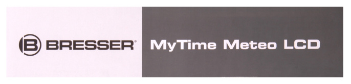 Метеостанция Bresser MyTime Meteotime LCD, белые
