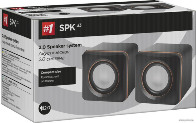 Колонки 2.0 Defender SPK 33 2x2.5W, питание от USB 65633