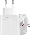 Сетевое зар./устр. Xiaomi BHR9465EU 67W 6A PD USB Type-C универсальное белый