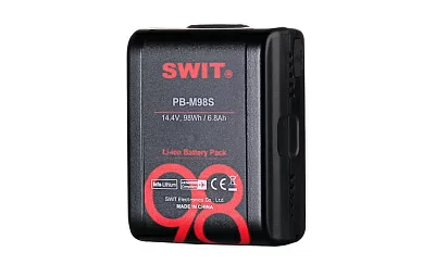SWIT PB-M98S Компактный Li-ion аккумулятор Тип: V-lock Ёмкость: 98 Вт.ч