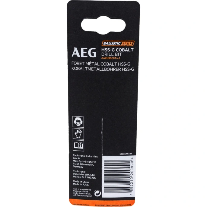 Сверло по металлу HSS-Co 4.2х43х75 мм AEG AAKHSSCBT4-2 4932479329