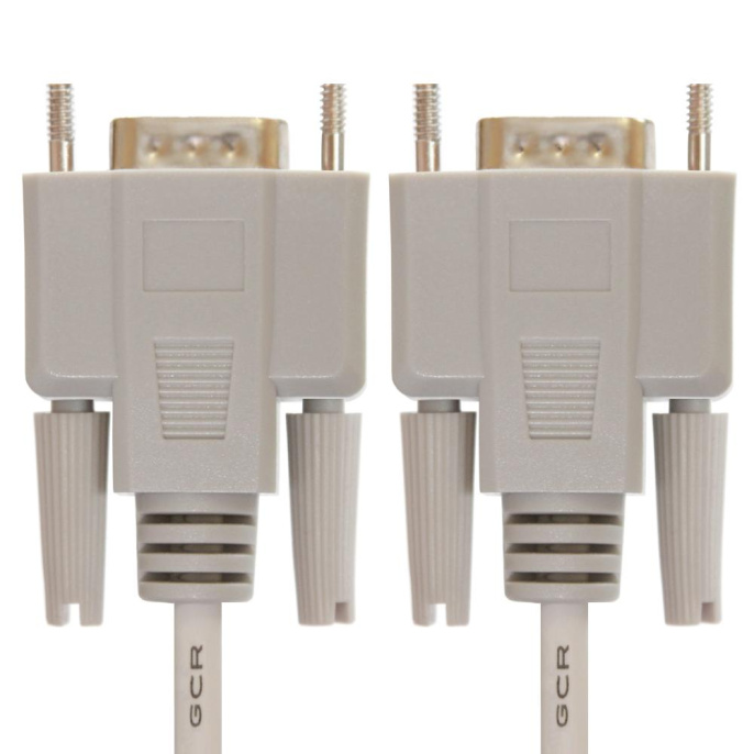 Greenconnect Кабель 1.5m 0-модемный COM линковочный, DB9/DB9 9F/9F, серый, 30 AWG, GCR-51477