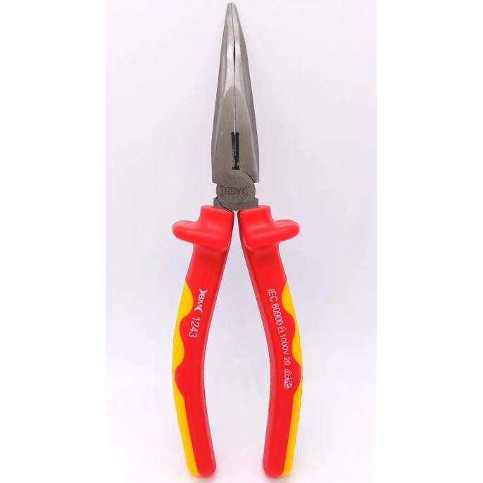 Диэлектрические длинногубцы BM Group 200 мм, изогнутые BM-1243