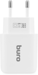 Сетевое зарядное устройство Buro BUWG1,  USB-A,  18Вт, 3A, белый [buwg18p100wh]