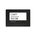 CBR SSD-512GB-2.5-BS24b, Внутренний SSD-накопитель, серия "Base", 512 GB, 2.5", SATA III 6 Gbit/s, 3D TLC NAND, R/W speed up to 550/500 MB/s, TBW TB 256, OEM