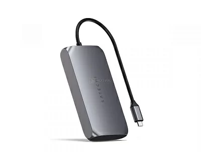 Док-станция Satechi USB-C Multimedia Adapter M1 (2xUSB 3.0, 2xUSB Type-C, 2xHDMI), Серый космос ST-UCM1HM