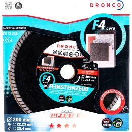 Диск алмазный F4 Cera Express GRF (200x2x25.4 мм) DRONCO 4204517100