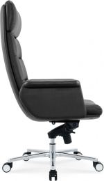Кресло руководителя Cactus CS-LBK-AMSTERDAM, кожа, до 120кг, черный