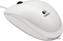 Мышь Logitech B100 белый оптическая 1000dpi USB 2but 910-003360