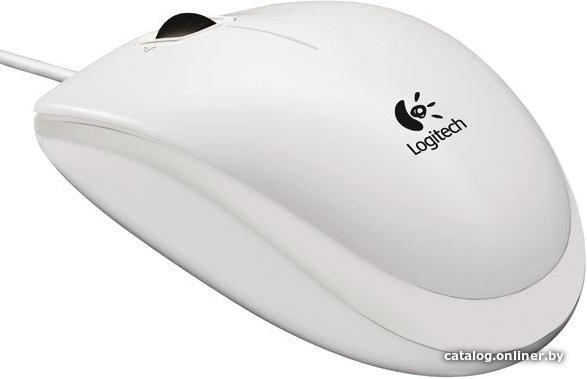 Мышь Logitech B100 белый оптическая 1000dpi USB 2but 910-003360