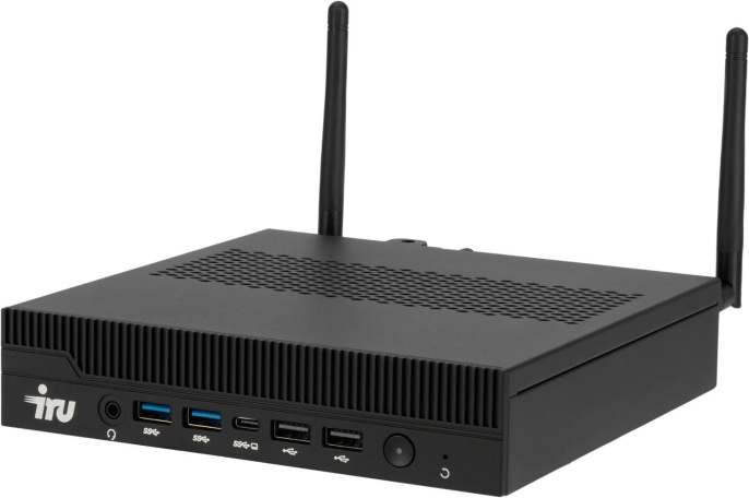 Неттоп IRU Tactio 310H6ITF i3 14100 (3.5) 8Gb SSD256Gb UHDG 730 Windows 11 Pro GbitEth WiFi BT 120W черный (RUS) (2176177)