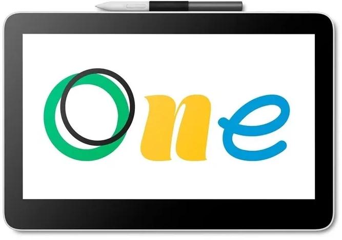 13.3" Графический планшет-монитор Wacom One 13 Touch, 1920x1080, белый [dth134w0b]