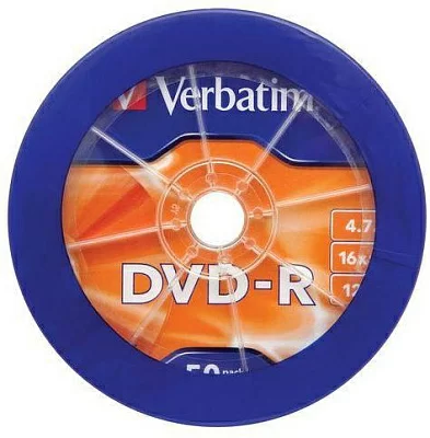 Verbatim Диски DVD-R 4.7Gb 16-х, 50шт. Shrink (43731)