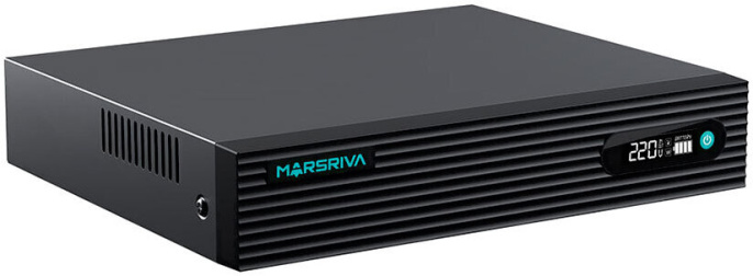 Источник бесперебойного питания Marsriva KP7 Pro 31053171 12V/2Ah, двойное преобразование, 1 фазный вход/1 фазный выход, 100ВА, 100Вт, 50, 60Гц, 1*9В/12В, 9*12В, 1*5В DC выход, USB 5В/2А