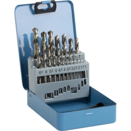 Набор сверл спиральных по металлу 1-10 мм, HSS, DIN 338, 19 шт Debever Machining Solutions DB-DG19 1-10мм, HSS, DIN 338, 19 предметов