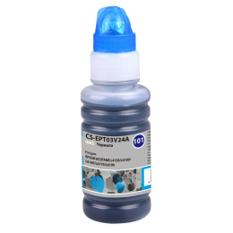 Чернила Cactus CS-EPT03V24A 101C C13T03V24A, для Epson, 70мл, голубой