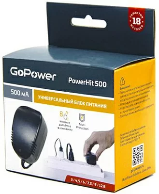 Блок питания GoPower Powerhit 500 универсальн. (1/20/40) 00-00015342