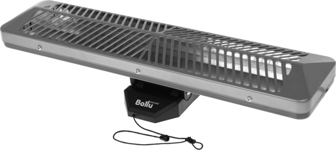 Инфракрасный обогреватель Ballu BIH-LW2-1.5, 1500Вт, 25м2, кварцевый, серый