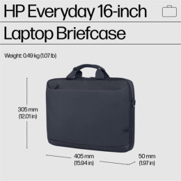 Сумка для ноутбука Case HP Everyday 16 Odyssey Gray Laptop Briefcase cons