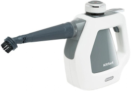 Пароочиститель ручной Kitfort КТ-918-2 1000Вт серый/белый