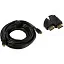 Exegate EX287727RUS Кабель HDMI ExeGate EX-CC-HDMI2-15.0F (19M/19M, v2.0, 15м, 4K UHD, Ethernet, ферритовые кольца, позолоченные контакты)