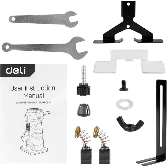 Фрезер Deli DL-XB06-E1 550Вт 30000об/мин макс.ход:30мм